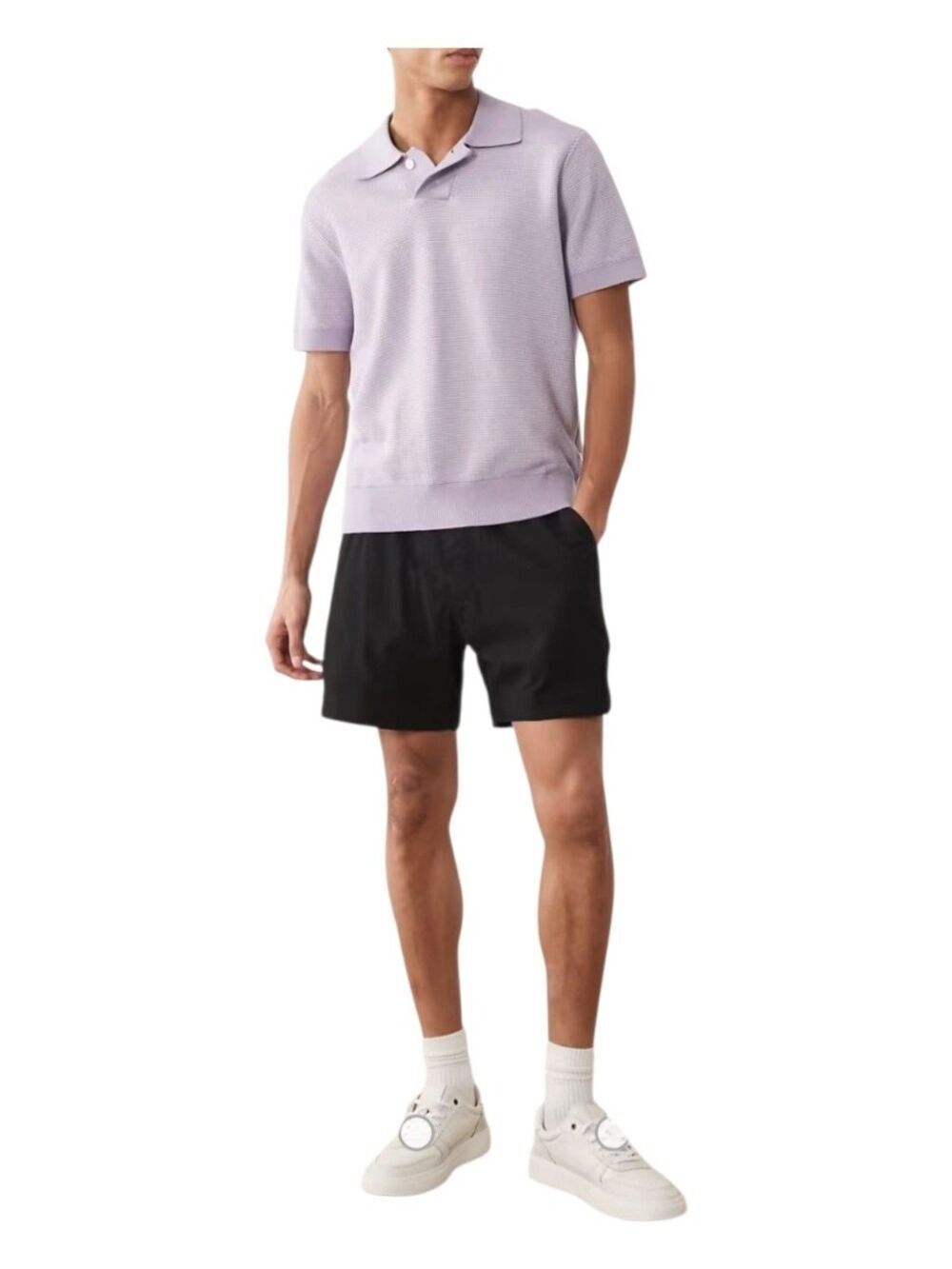 Abercrombie & Fitch Cotton Linen Pull On Shorts Black M